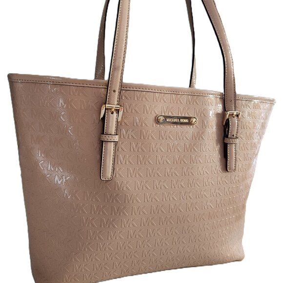 Nwot Michael Kors Jet Set Beige Tote Shoulder Bag Purse - Picture 1 of 15